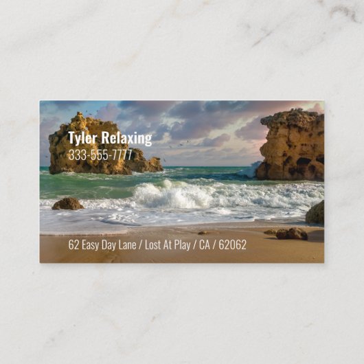 おもしろい、退職した海波、職業ギャグ 名刺 (裏面)