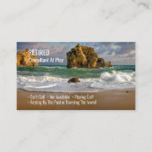 おもしろい、退職した海波、職業ギャグ 名刺 (正面)