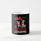 おもしろい 醜い クリスマス 猫 コーヒーマグカップ (中央)