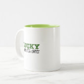 おもしろい、金アイルランドのマグ ツートーンマグカップ (正面左)