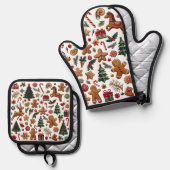 おもしろい 鍋つかみ&鍋敷きセット (正面/裏面)