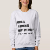 おもしろい&関連性女性用スウェットシャツ | 姦淫 スウェットシャツ (正面)