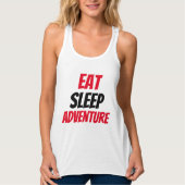 おもしろい!食べSleep Adventure Tank Top タンクトップ (正面)