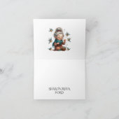 おもしろい(鳥とシニア) ノートカード (内部)