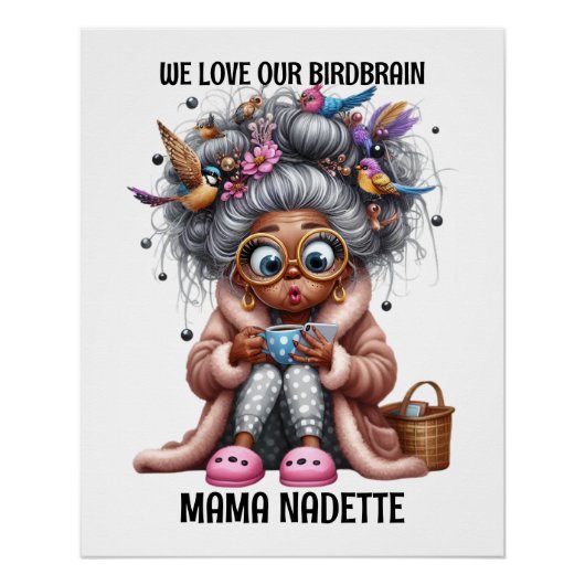 おもしろい(鳥とシニア) ポスター (正面)