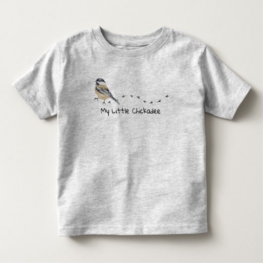おもしろい《鳥》アメリカゴガラかわいい小さな鳥のトラック トドラーTシャツ (正面)
