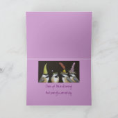 おもしろい《鳥》アメリカゴガラ付き鳥の誕生日カード カード (内部)