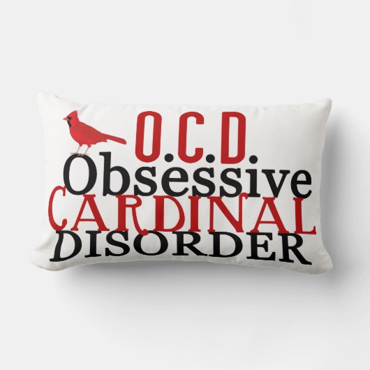 おもしろい(鳥)ショウジョウコウカンチョウ ランバークッション (正面)