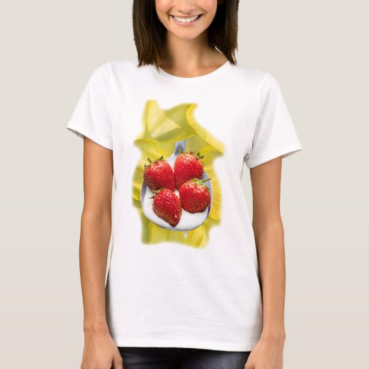 おもしろい（黄色） Tシャツ (正面)