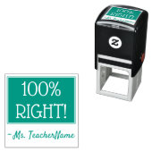 おもしろい「100%右！」 グレーディング用ゴム印 セルフインキングスタンプ (インサイチュ)