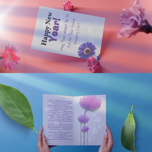 おもしろい!2026年明けましておめでとう!ショッピング名言デザインフェア カード