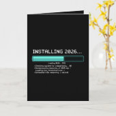 おもしろい 2026年 新年の極限オタク レトロローディング カード (黄色い花)