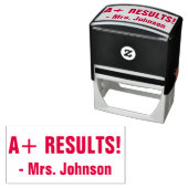 おもしろい「A+結果!」 確認用ゴム印 セルフインキングスタンプ (インサイチュ)