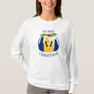おもしろい BARBADOS クリスマスプリンTシャツ Tシャツ