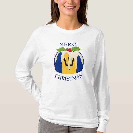 おもしろい | BARBADOS |クリスマスプリンTシャツ Tシャツ (正面)