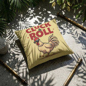 おもしろい「Cluck & 転がRooster Cartoonクールデザイン クッション