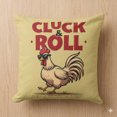 おもしろい「Cluck & 転がRooster Cartoonクールデザイン クッション