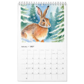 おもしろい, Cute Hares 2025カレンダー カレンダー (1月 2027)