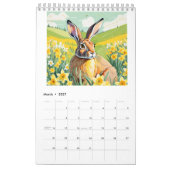 おもしろい, Cute Hares 2025カレンダー カレンダー (3月 2027)