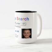 おもしろい Doctor Search Gift Mug(ドクター検索) ツートーンマグカップ (正面右)