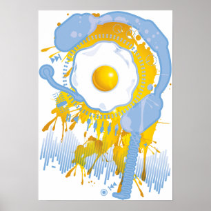 おもしろい_Fried_Egg ポスター