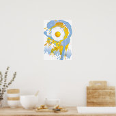 おもしろい_Fried_Egg ポスター (キッチン)