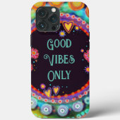 おもしろい「Good Vibes Only」インスピレーションカスタム引用文 Case-Mate iPhoneケース (裏面)