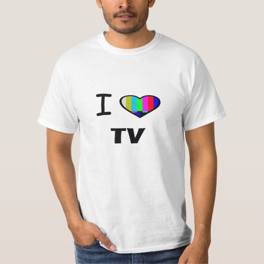 おもしろい!Iハートテレビ Tシャツ (正面)