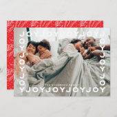 おもしろい | Joy Joy Frameクリスマス シーズンカード (正面/裏面)