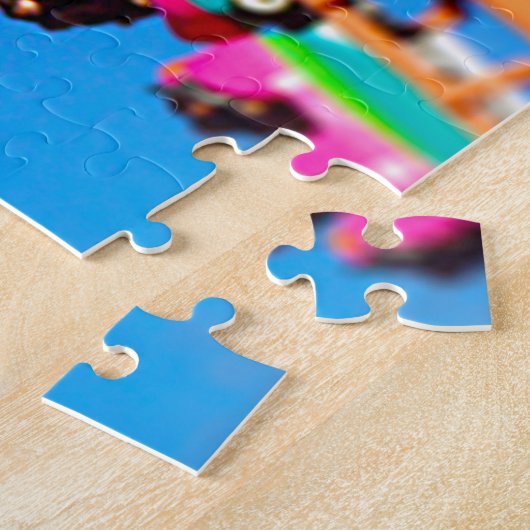 おもしろい、KCのブーメランのジェットコースターの世界 ジグソーパズル (側面)