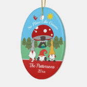 おもしろい「No Place Like格言」クリスマス セラミックオーナメント (左)