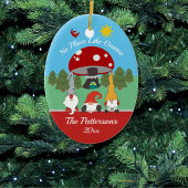 おもしろい「No Place Like格言」クリスマス セラミックオーナメント