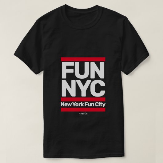 おもしろい/NYC (おもしろいシティ) - A MisterPシャツ Tシャツ (デザイン正面)
