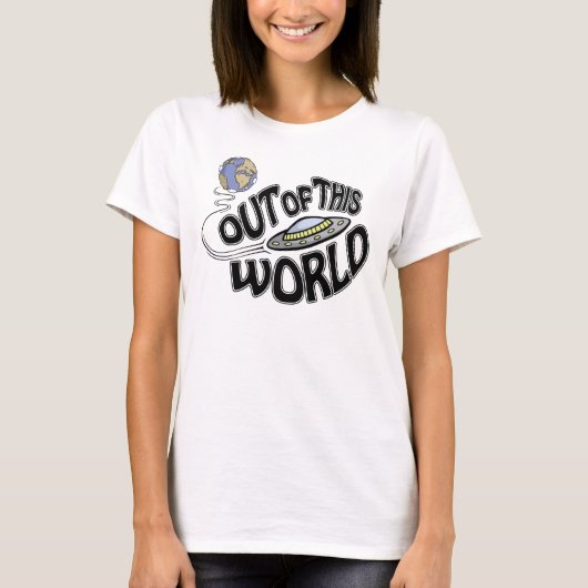 おもしろい「Out of This World」タンクトップ Tシャツ (正面)