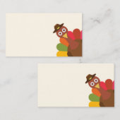 おもしろい | Peek-a-Boo感謝祭トルコ プレイスカード (正面/裏面)