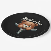 おもしろい - Peekabo - Bear ペーパープレート (アングル)