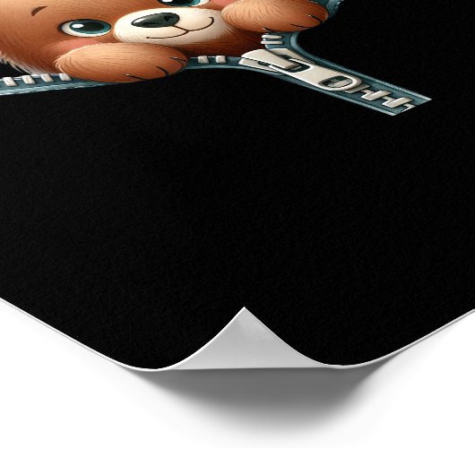 おもしろい - Peekabo - Bear ポスター (角)