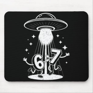 おもしろい Six Seven 67 ミーム インターネット ミーム UFO Gen Alph マウスパッド