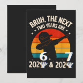 おもしろい Six Seven “67” NYE こども 新年 2026-2027 シーズンカード (正面/裏面)
