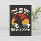 おもしろい Six Seven “67” NYE こども 新年 2026-2027 シーズンカード (スタンド正面)