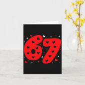 おもしろい Six Seven 6 7 ミーム ジェネレーションアルファ スラング 6 7 ヴァレン カード (黄色い花)