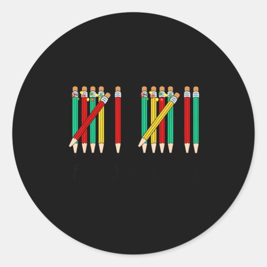 おもしろい Six Seven 6 7 ミーム Gen Alpha 67 ご存知なら ラウンドシール (正面)