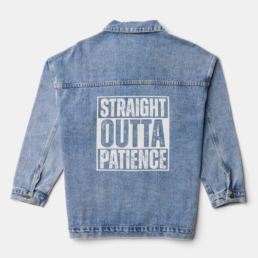 おもしろい, Straight Outta Persistence Tシャツ デニムジャケット (裏面)