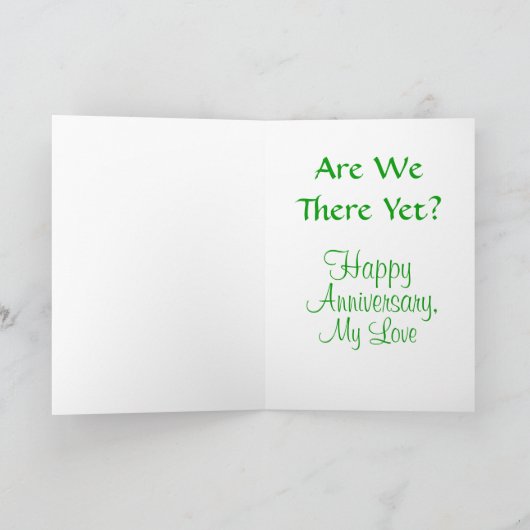 おもしろい&Sweet Anniversary Card カード (内部)