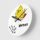 おもしろい!!  WALLCLOCKどんな!!! ラウンド壁時計 (傾斜)