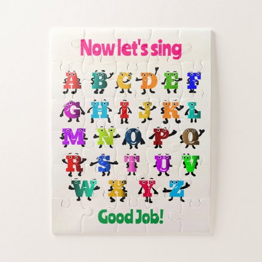 おもしろいABC ジグソーパズル (縦)