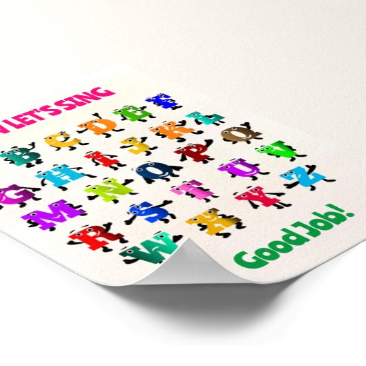 おもしろいABC ポスター (角)