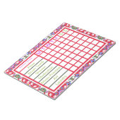 おもしろいADHDガールズウィークリーリマインダープランナー ノートパッド (アングル)