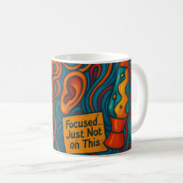 おもしろいADHD集中…このマグカップに乗っていない コーヒーマグカップ