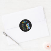 おもしろいAdhd Statsを持つ子供たちNeurodiversity Adhd Awa ラウンドシール (封筒)
